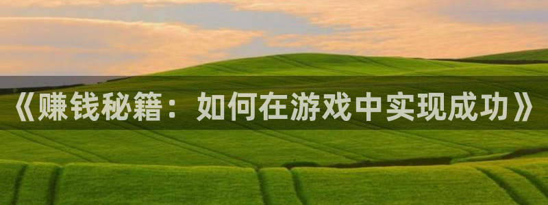  威廉希尔是哪国的平台：《赚钱秘籍：如何在游戏中实现成功》