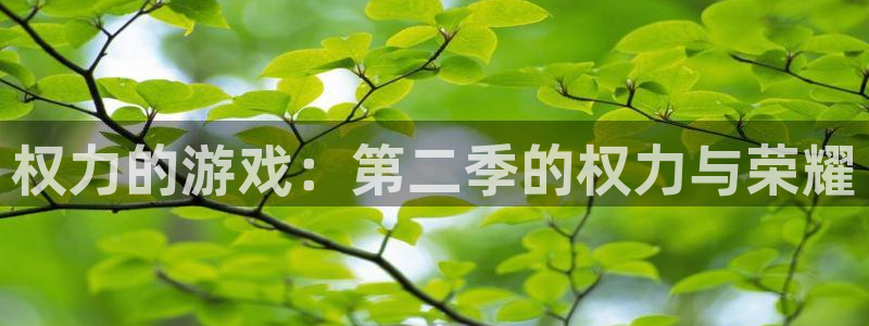 威廉希尔是哪国的平台：权力的游戏：第二季的权力与荣耀